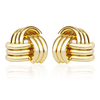 BRINCO TRIÂNGULO ENTRELAÇADO - BANHADO OURO 18K