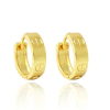 BRINCO CLICK LISO GRIFE MÉDIO - BANHADO A OURO18K
