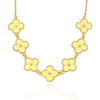 CHOKER DE TREVO LISO - BANHADO A OURO18K