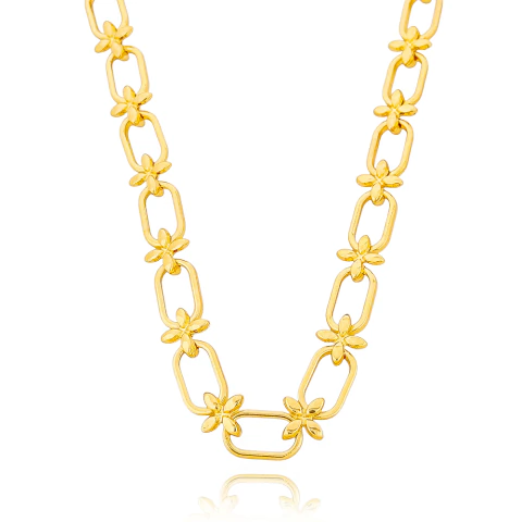 COLAR DE ELOS COM FLORES - comprar online