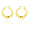 BRINCO CLICK CROISSANT GRANDE - BANHADO A OURO18K