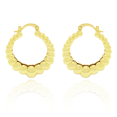 BRINCO CLICK CROISSANT GRANDE - BANHADO A OURO18K