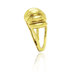 ANEL CONCHA LISO - BANHADO A OURO18K - comprar online