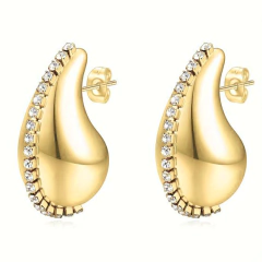 BRINCO GOTA BOLD COM FILEIRA DE ZIRCÔNIAS