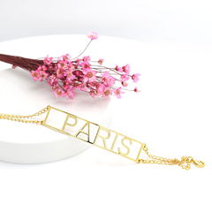PULSEIRA PARIS - BANHADA A OURO18K