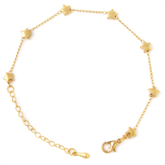 PULSEIRA DE ESTRELAS - BANHADA A OURO 18K