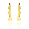 BRINCO FITA RABO DE RATO FLAT TRANÇADO - BANHADO A OURO18K