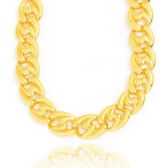 CORRENTE MAXI COM ELOS ENTRELAÇADOS - comprar online