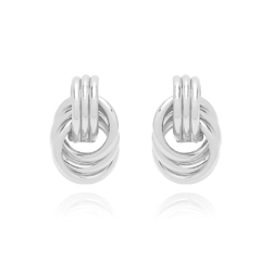 BRINCO ENTRELAÇADO LISO - BANHADO A OURO18K - comprar online