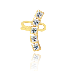 PIERCING FAKE COM ZIRCÔNIAS QUADRADAS - comprar online