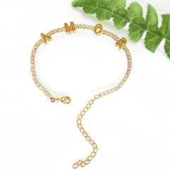 PULSEIRA RIVIERA ESCRITA AMOR - BANHADO A OURO18K - comprar online