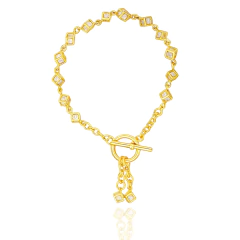 PULSEIRA COM QUADRADOS DE ZIRCÔNIAS - comprar online