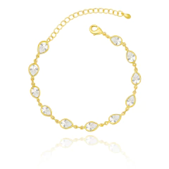 PULSEIRA DE GOTAS EM ZIRCÔNIAS - comprar online