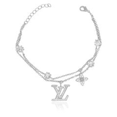 PULSEIRA DUPLA COM MONOGRAMAS CRAVEJADO na internet