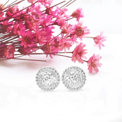 BRINCO CIRCULAR CRAVEJADO VERSACE - BANHADO A OURO18K E A PRATA 925 - comprar online