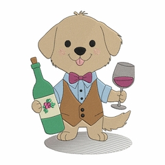 Trio de Matrizes de Bordado Pets e Vinhos - comprar online