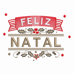 Matriz de Bordado Feliz Natal