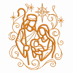 Matriz de Bordado Família Natal