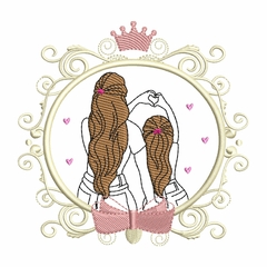 Matriz de Bordado Mãe e Filha