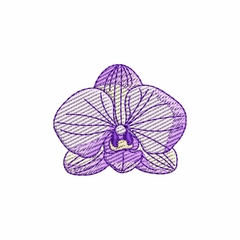Matriz de Bordado Orquídea