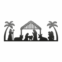 Matriz de Bordado - Presépio Silhueta
