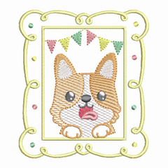 Matriz de Bordado Retrato Corgi