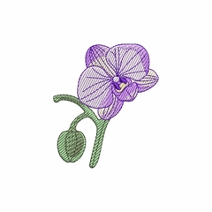 Matriz de Bordado Orquídea 2