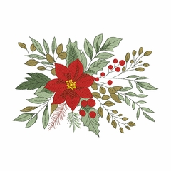 Matriz de Bordado - Flor Natalina