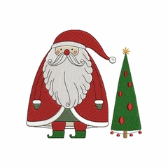 Matriz de Bordado - Papai Noel Boho