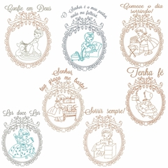 Matrizes Semaninha - Meninas Retrô