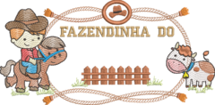 Matriz de Bordado Moldura fazendinha