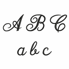 Matriz de Bordado - Alfabeto Cursiva