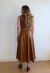 Saia Couro Sintético Thais | Marrom - Shop Laume