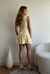 Vestido Curto Balonê Thamires | Amarelo Manteiga - Shop Laume