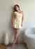 Vestido Curto Balonê Thamires | Amarelo Manteiga