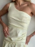 Vestido Curto Balonê Thamires | Amarelo Manteiga - loja online