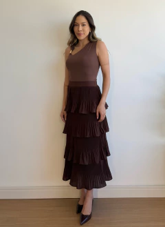 Saia Alice | Marrom - comprar online