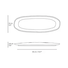 Fuente/Bandeja Ovalada San Francisco 36cm - tienda online