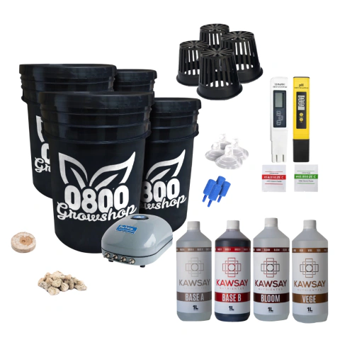 Kit Hidroponia Delta Completo Con Medidores y Nutrientes Kawsay
