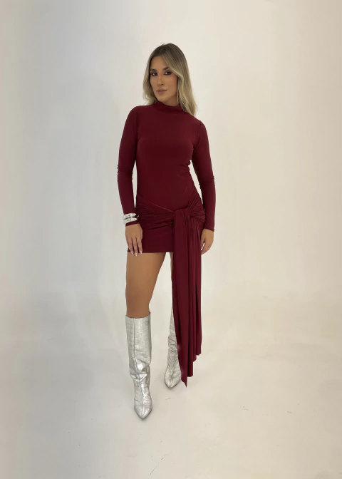 Vestido Vick Basic Vinho - comprar online