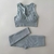 Conjunto Top'V e Legging - Seamless - AZUL MENTA
