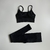 Conjunto Top Alça e Legging - PRETO