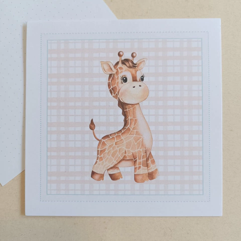 Papéis de Carta Coleção ZOO VAMOS BRINCAR 05 unidades | GIRAFINHA