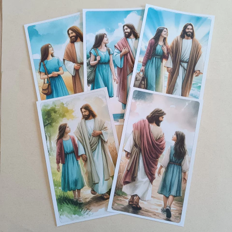 Papéis de Carta Coleção ELE & EU com 05 unidades | Parte 1