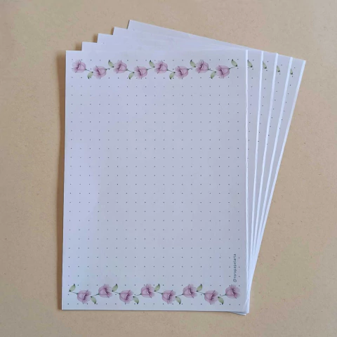 Bloquinho de Recado 10x15 Pontilhado 50 fls Papel 75g | TULIPAS