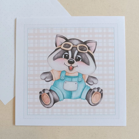 Papéis de Carta Coleção ZOO VAMOS BRINCAR 05 unidades | RAPOSINHA