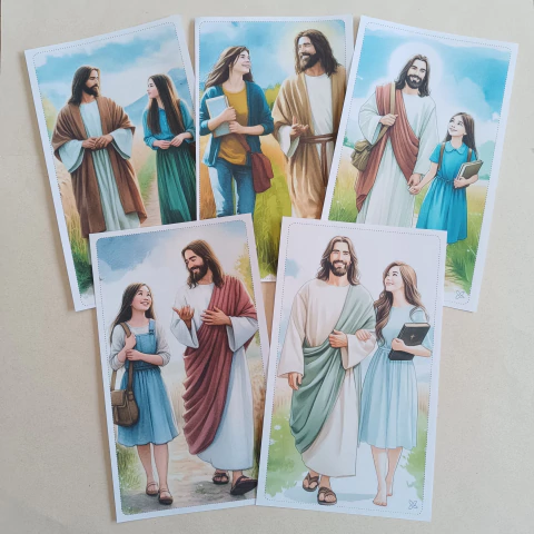 Papéis de Carta Coleção ELE & EU com 05 unidades | Parte 3