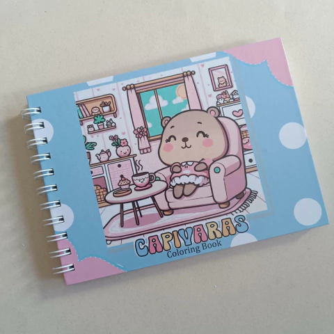 Livro de Colorir 15x21 CD 50fls 120g Rara Papelaria | CAPIVARA