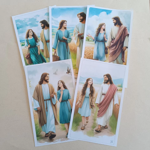 Papéis de Carta Coleção ELE & EU com 05 unidades | Parte 2