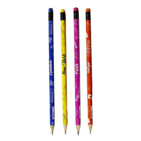 Lápis Preto com Borracha METROPOLIITAN TRIS